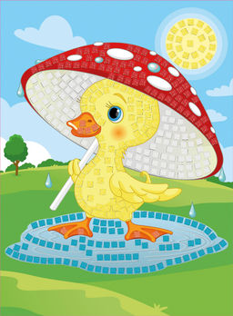 Hobbius MDS-07 Мозаика 19.5 x 26.5 см СК/Уценка №09 Утенок под зонтом