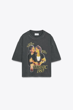 TITANIC FADED-EFFECT T-SHIRT - Zara фото 4