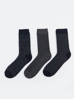 Desenli Erkek Soket ?orap 3l?