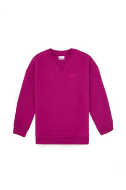 K_z _ocuk Fu_ya _ardonlu Bisiklet Yaka Basic Sweatshirt Sepette S_rpriz _ndirim