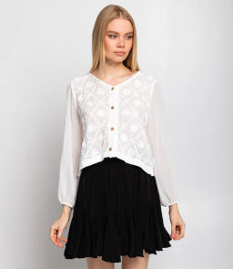 Блуза #КТ210 (7), белый