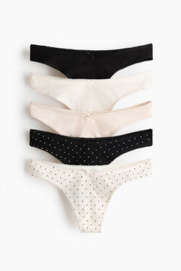 Pack de 5 bragas thong de algod?n - H&m фото 2