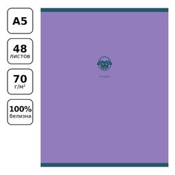 Тетрадь 48л. MONOCOLOR. ELEMENT "Алгебра" (ТП5ск48_лс_вл 11664, BG) soft-touch ламинация, блок повышенной плотности