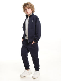 Спортивный костюм для мальчика подростка 22-7575 синий