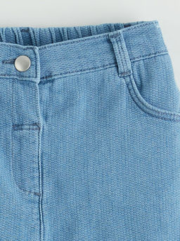 Beli Lastikli K?z ?ocuk Jean Etek