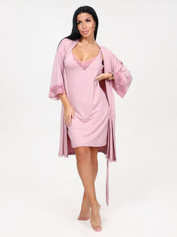 199 ЖЕНСКИЙ КОМПЛЕКТ ДВОЙКА (Пудра)