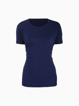 Футболка со вставками женская Resport, бифлекс, размер XL (50), синяя