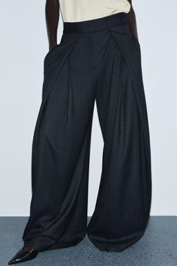 ZW COLLECTION PINSTRIPED DARTED TROUSERS - Zara фото 2