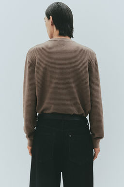 Jersey en punto con textura Regular Fit - H&m фото 5