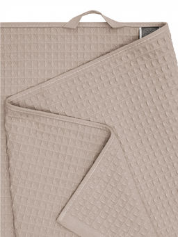 Полотенце для тела 90x150 бежевый вафельное полотно