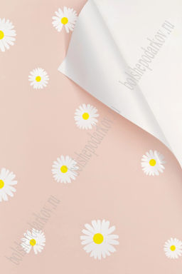 Пленка для цветов "Ромашка" 56*56 см (20 листов) SF-7890, нежно-розовый №4