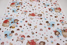 Перкаль Ароматное чаепитие, ш.1.5м, хлопок-100%, 105гр/м.кв - Купава фото 4