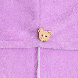 Полотенце - чалма для сушки волос «Этель», 65×25 см, сиреневое