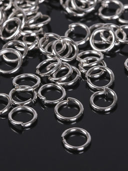 Кольцо соединительное СМ-976, 0.8?6 мм (набор 50 г,  570 шт.), цвет серебро