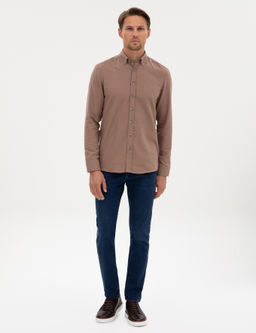 Vizon Slim Fit Uzun Kollu G_mlek - Pierre cardin фото 4