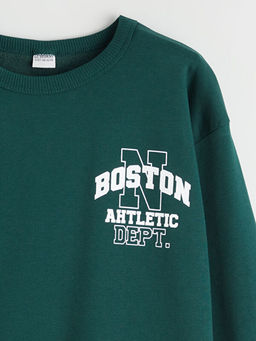 Bisiklet Yaka Bask?l? Erkek ?ocuk E?ofman Tak?m