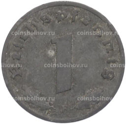 Монета 1 рейхспфенниг 1942 года F Германия