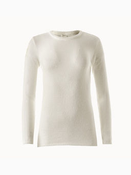 Джемпер женский MINAKU: Knitwear collection, цвет молочный, размер 50  фото 29