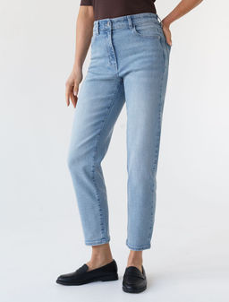 Джинсы дудочки из эластичного облегченного денима