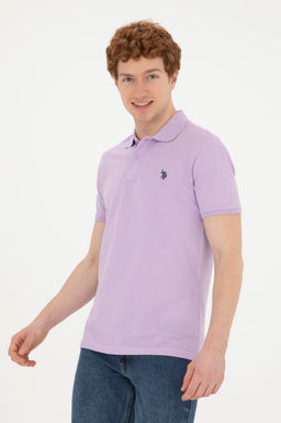 U. S. Polo Assn / Мужская сиреневая базовая футболка - U.s. polo assn фото 8