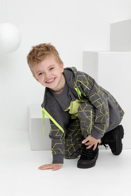 Crockid _ КР 302226/тем.серый меланж к420 жакет для мал  фото 5