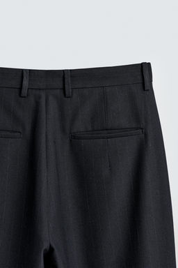 RELAXED FIT PLEATED TROUSERS - Zara фото 9