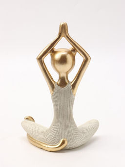 Фигура интрьерная «Кошка - йогиня», 13×9.5×20.3 см