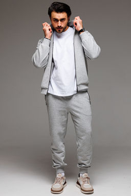 Спортивный костюм GO M3061/50-04.176-182 серый меланж - Pirs фото 4