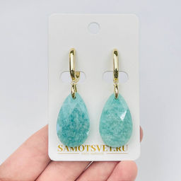 Серьги из Амазонита