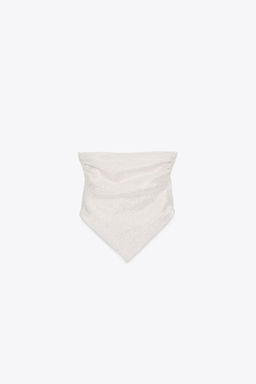 METALLIC THREAD HALTER TOP - Zara фото 10