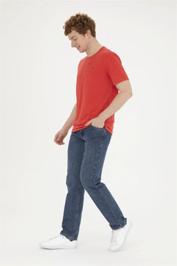 Мужская красная базовая футболка - U.s. polo assn фото 4