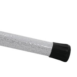 Вешалка-стойка металл. "Луч 3" 63х177см (9 рожков, белое серебро/белый)