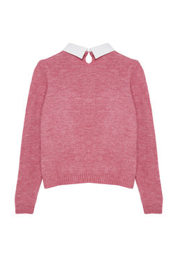 Antrasit Yumusak Dokulu Gomlek Garnili Kurdele/Fiyonk Detayl? Tasl? Triko Kazak TWOAW25KZ00035 - Trendyolmilla фото 21