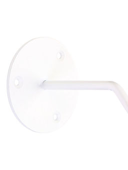 Кронштейн для кашпо с цветами «Крючок», металлический, белый