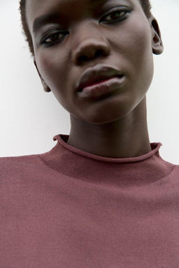 SLEEVELESS PLAIN KNIT TOP - Zara фото 3