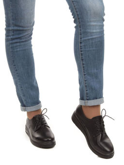 03-5312 BLACK Полуботинки женские (натуральная кожа) - No name фото 3