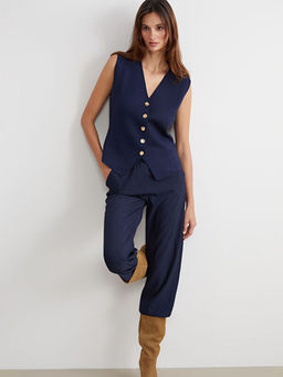 V Yaka Kad?n Triko Yelek