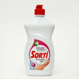 СОРТИ ср-во д/мытья посуды 450гр Бальзам с Витамином Е