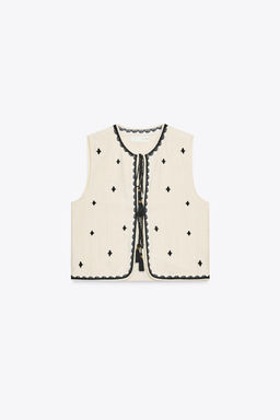 TASSEL EMBROIDERED GILET