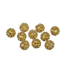 Бусина Zlatka пластик BWR-14 14 мм 10 шт СК/Распродажа №04 золото