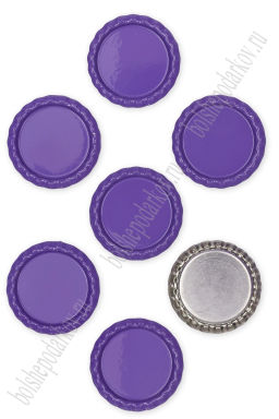 Крышечки декоративные металлические (10 шт) SF-2138/1, фиолетовый №2