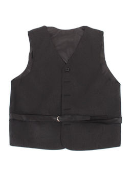 B-6 DK. GRAY Костюм тройка школьный для мальчика (65% шерсть, 35% хлопок)