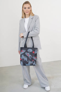 Сумка с аппликацией ДС-517-284 синий - Protege фото 7