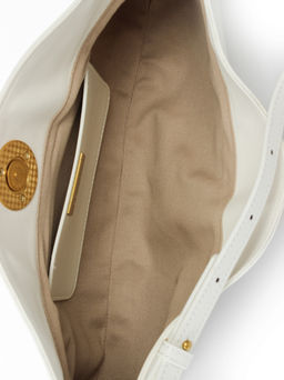 LACCOMA сумка АЛ3085-белый натуральная кожа хлопок фото 6