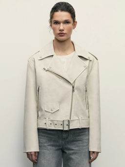 Куртка-косуха из искусственной кожи / Zarina  фото 3