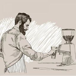 КОФЕ "ЭСПРЕССО БАРИСТА (80% АРАБИКА+20% РОБУСТА)" 0,25 кг