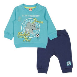 CRB wear/CWB 9885 комплект ясельный (джемпер, брюки), голубой-темно-синий/Ex.Cherubino фото 3