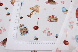 Перкаль Ароматное чаепитие, ш.1.5м, хлопок-100%, 105гр/м.кв - Купава фото 3