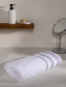 Полотенце махровое 70x140 белый махровая ткань