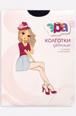 Матовые капроновые колготки для девочки с узором 60 Den Эра  фото 2